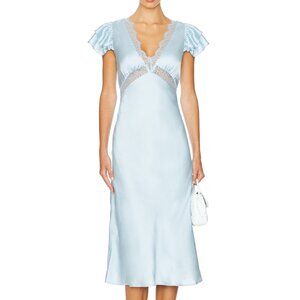 Kayla Midi Dress in Dream Blue